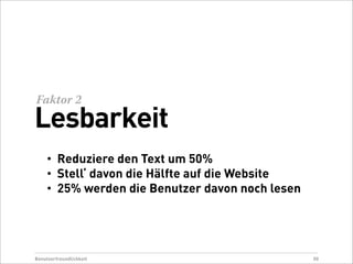 Usability & Webdesign 2009