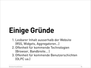 Usability & Webdesign 2009