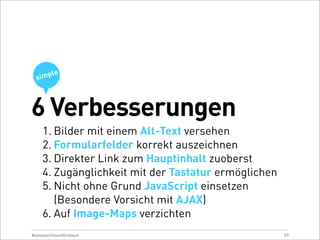 Usability & Webdesign 2009