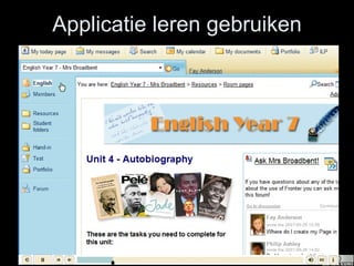 Applicatie leren gebruiken 