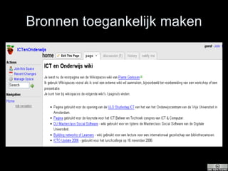 Bronnen toegankelijk maken 