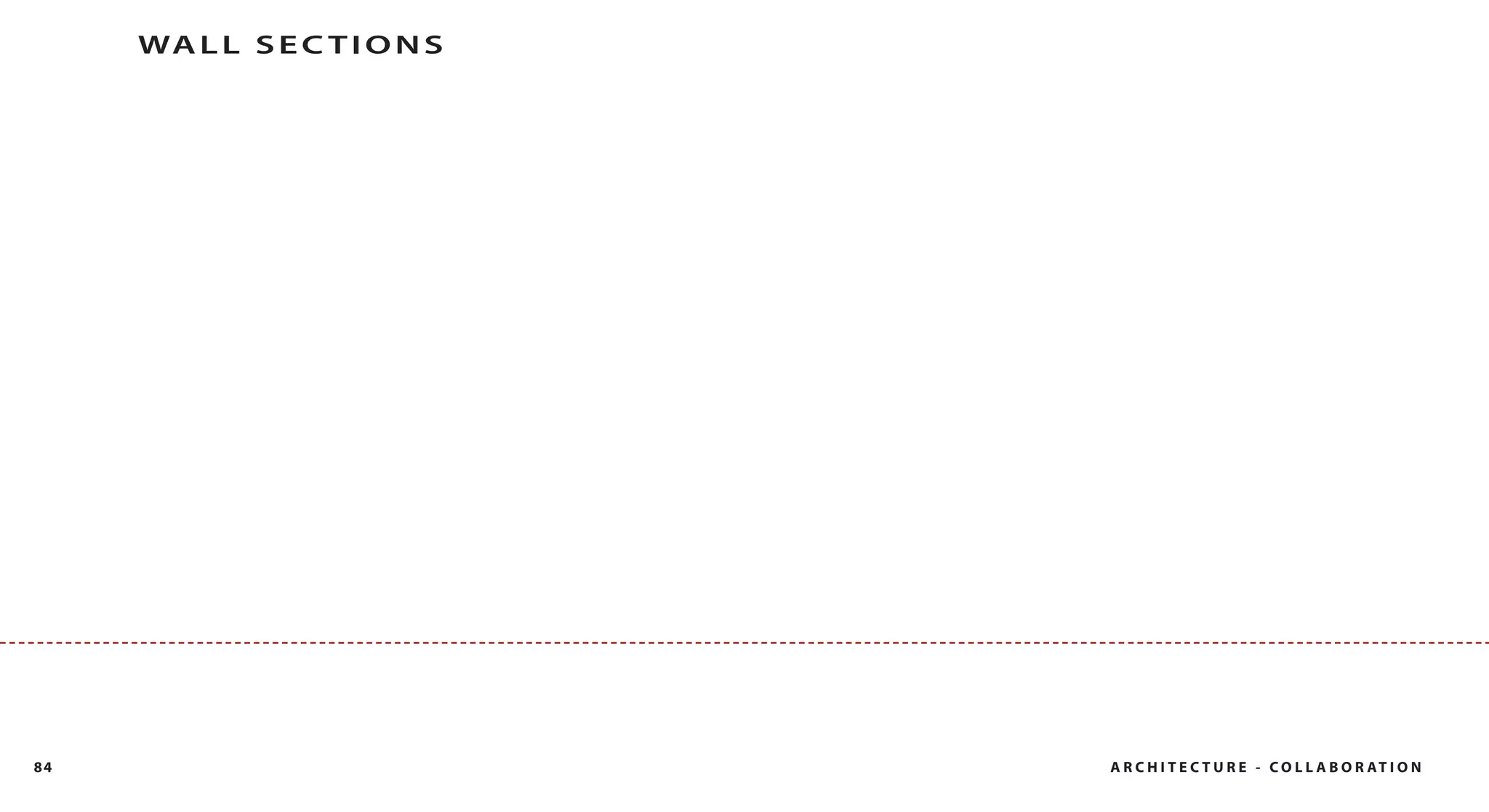 WA L L S E C T I O N S




84                            A R C H I T E C T U R E - C O L L A B O R AT I O N
 