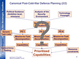 10 Trends in Capability Planning for Defence and Security | PPT