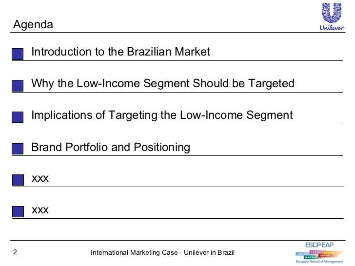 Brazil unilever case study solution