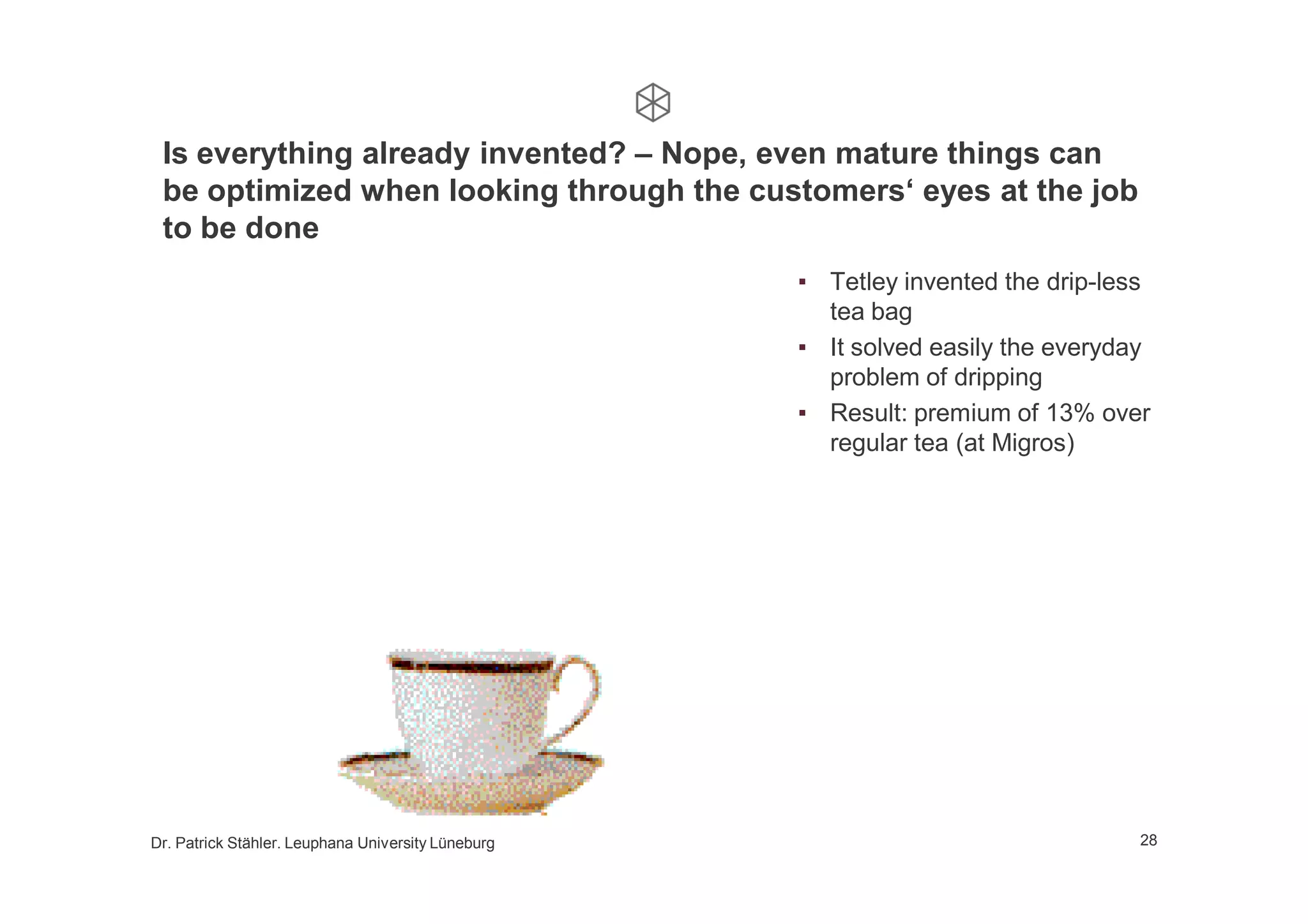 Growth by business model innovation, a lecture at Leuphana University, 2nd part