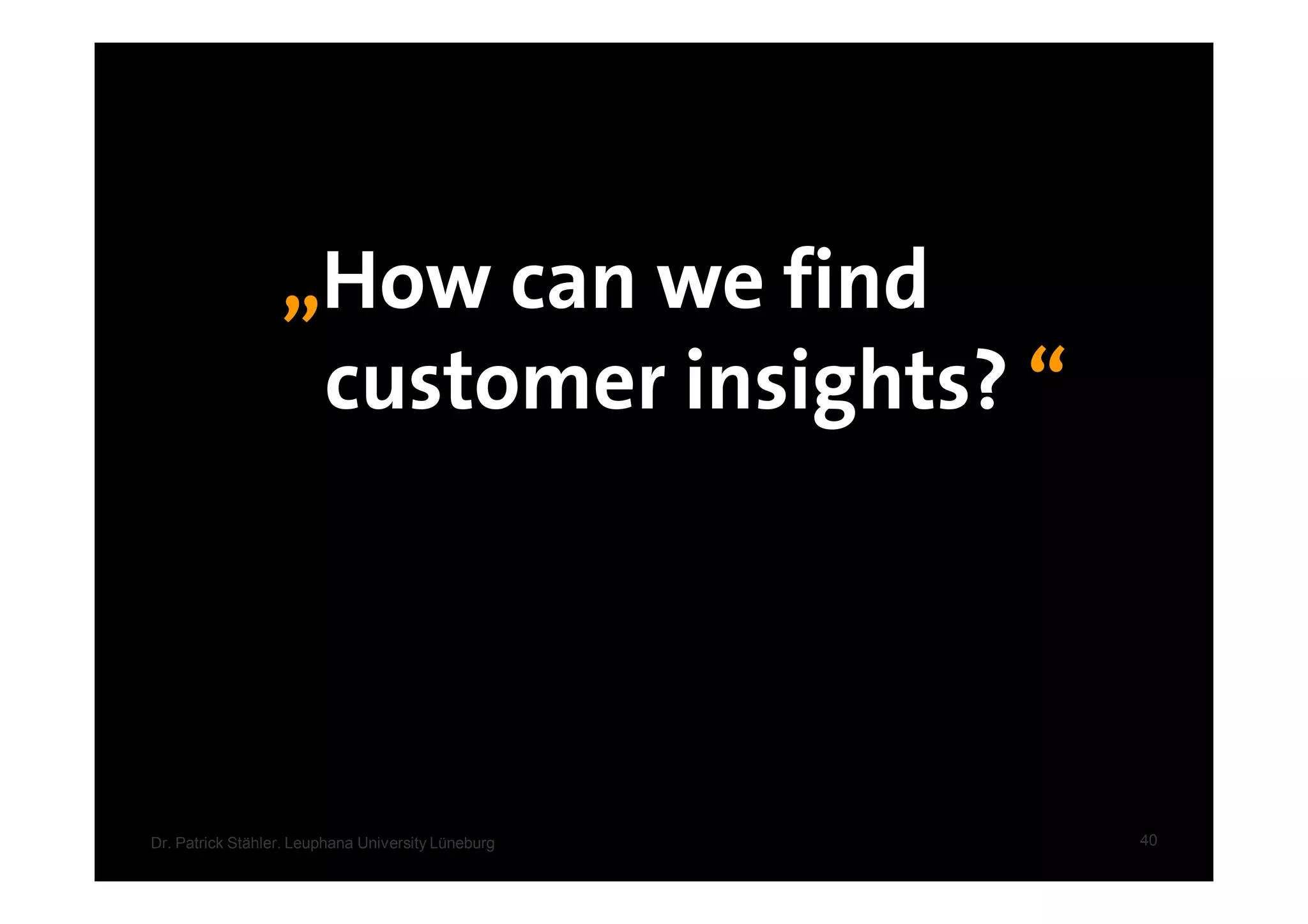 Growth by business model innovation, a lecture at Leuphana University, 2nd part