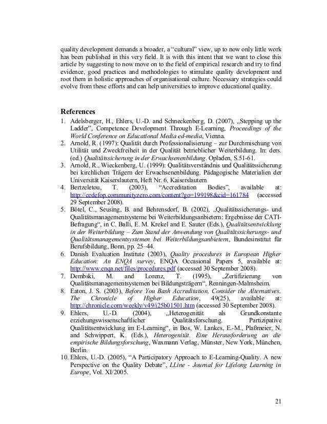 Characteristics of quality culture image