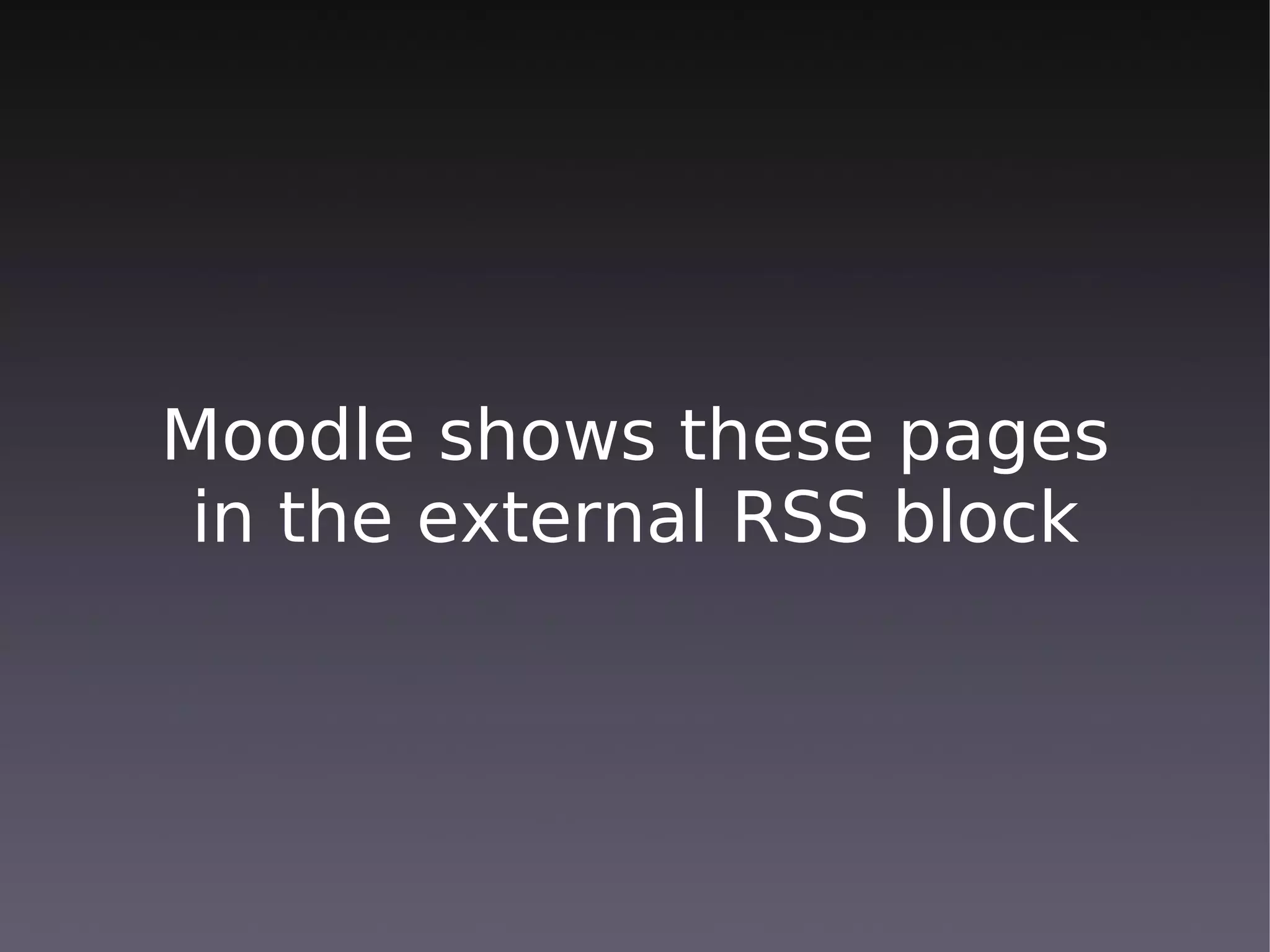 Moodle at the Institute of Social Studies