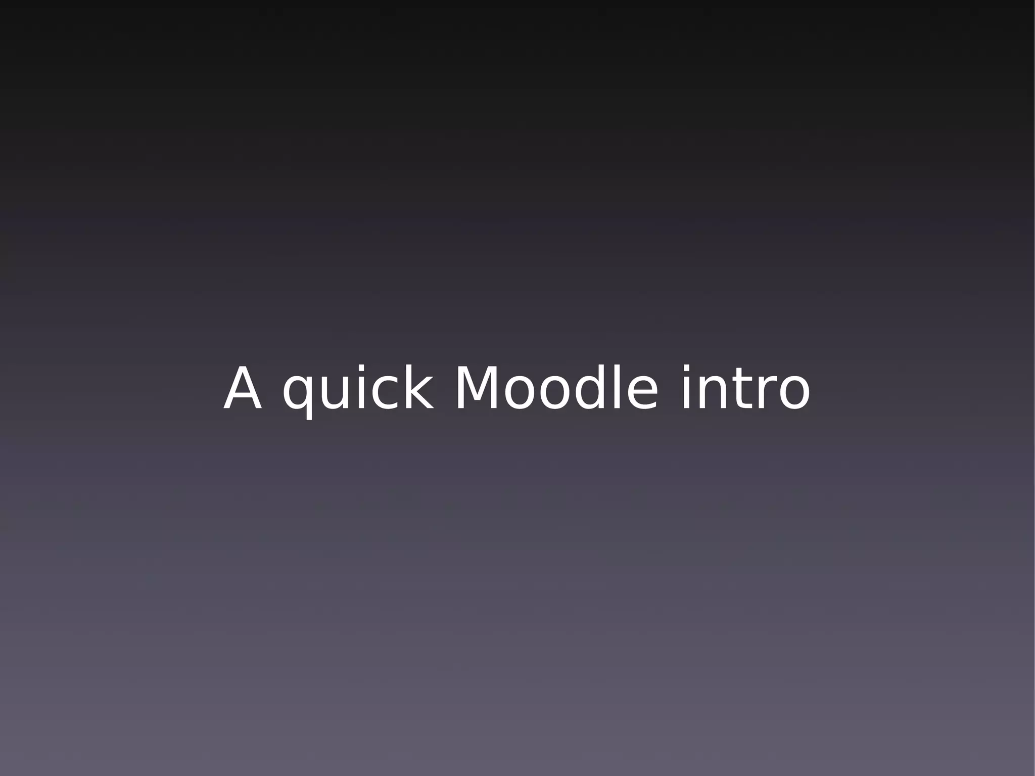 Moodle at the Institute of Social Studies