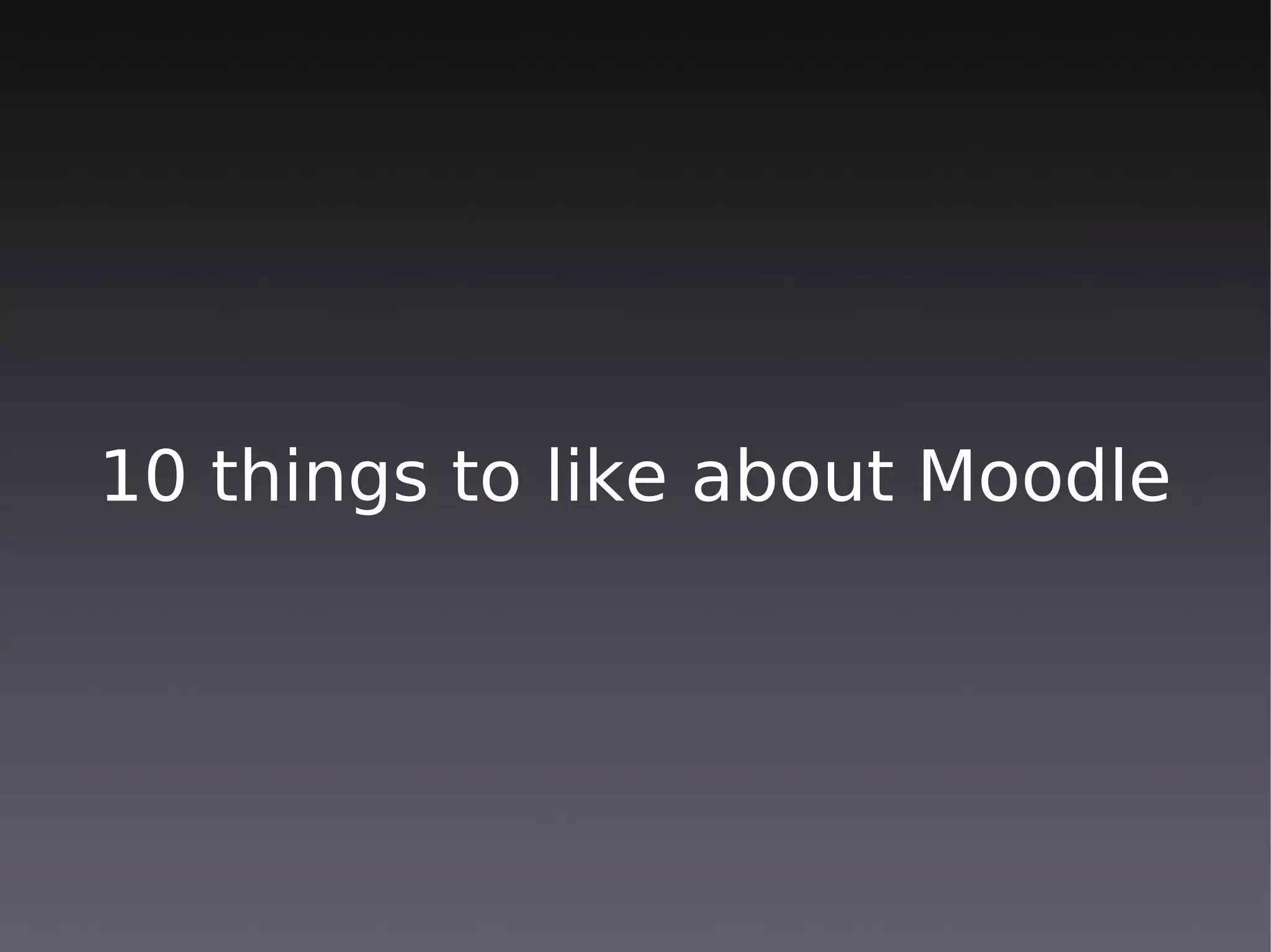 Moodle at the Institute of Social Studies