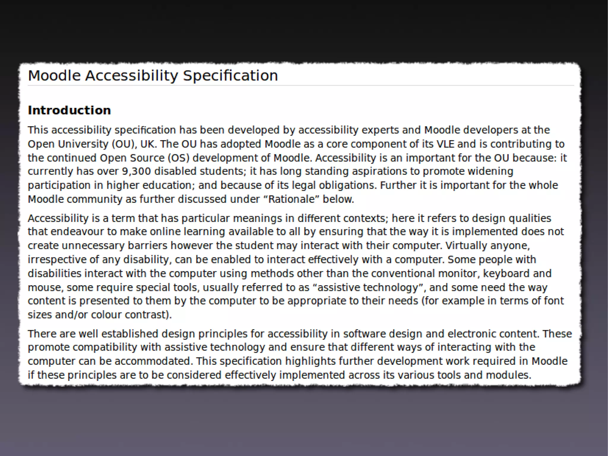 Moodle at the Institute of Social Studies