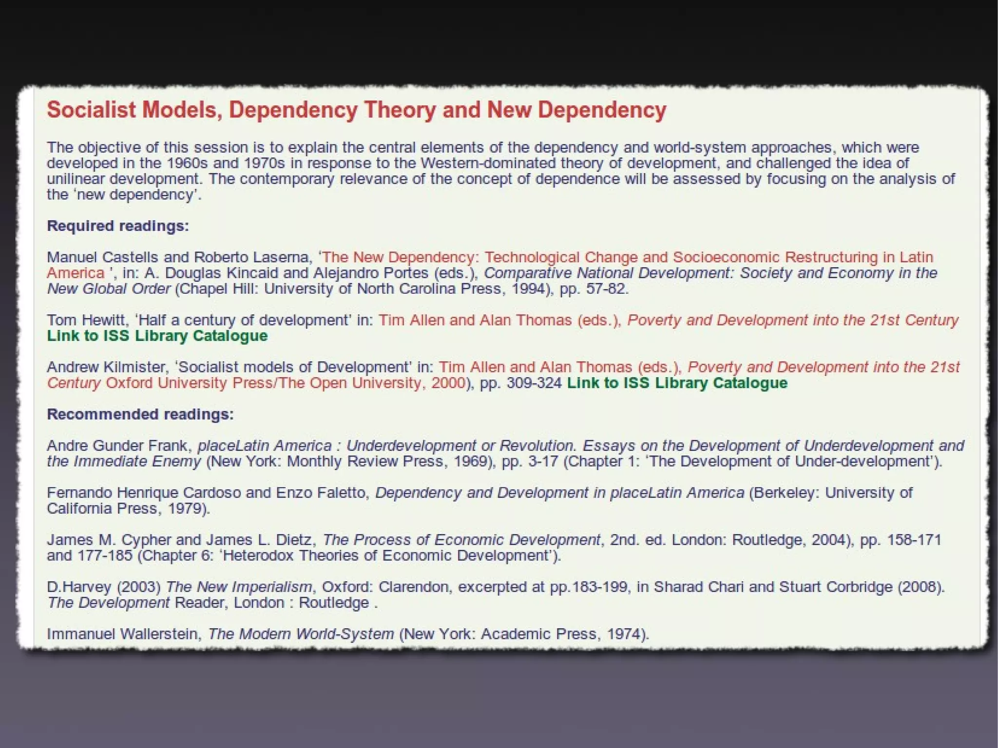 Moodle at the Institute of Social Studies