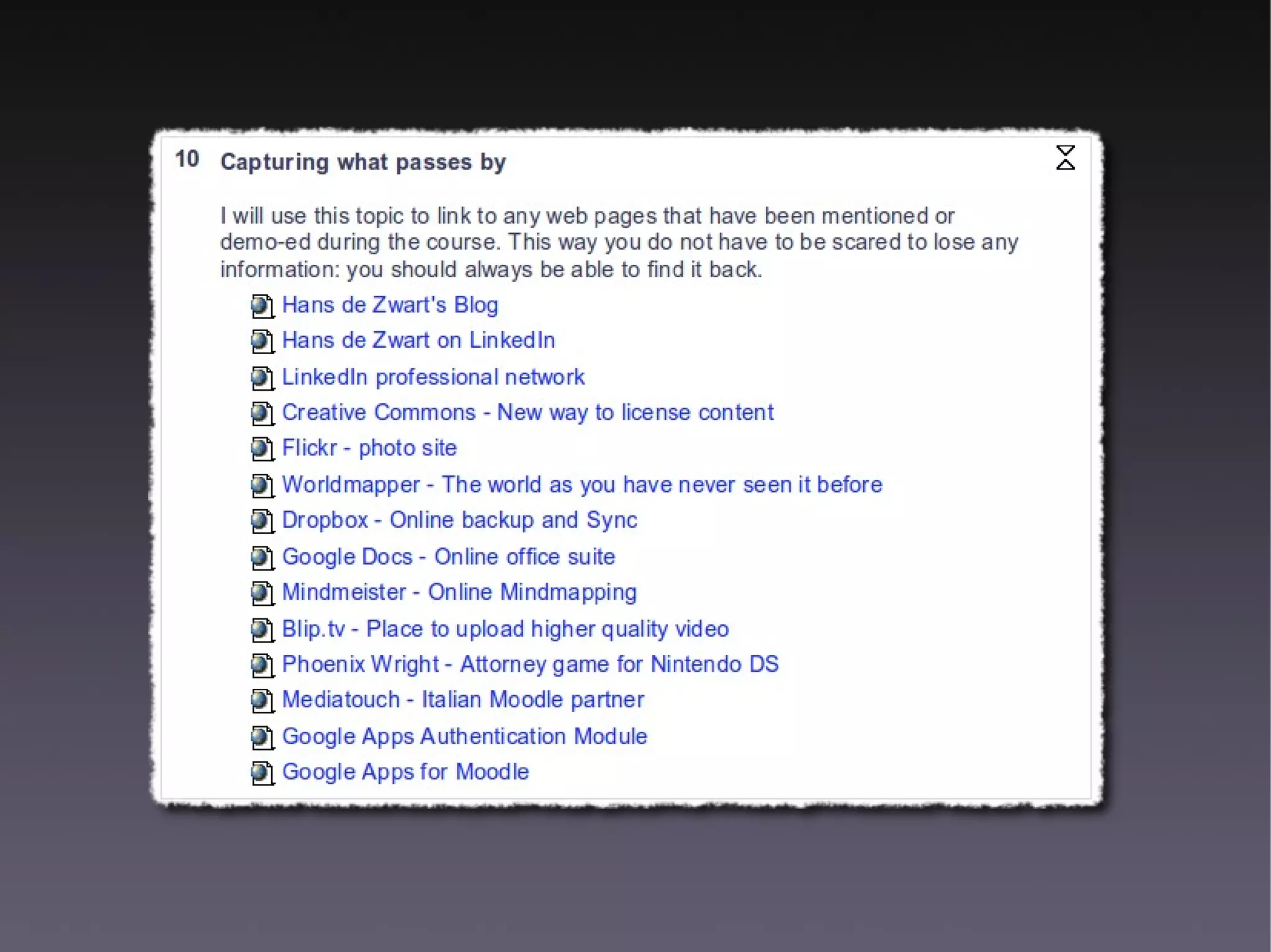 Moodle at the Institute of Social Studies