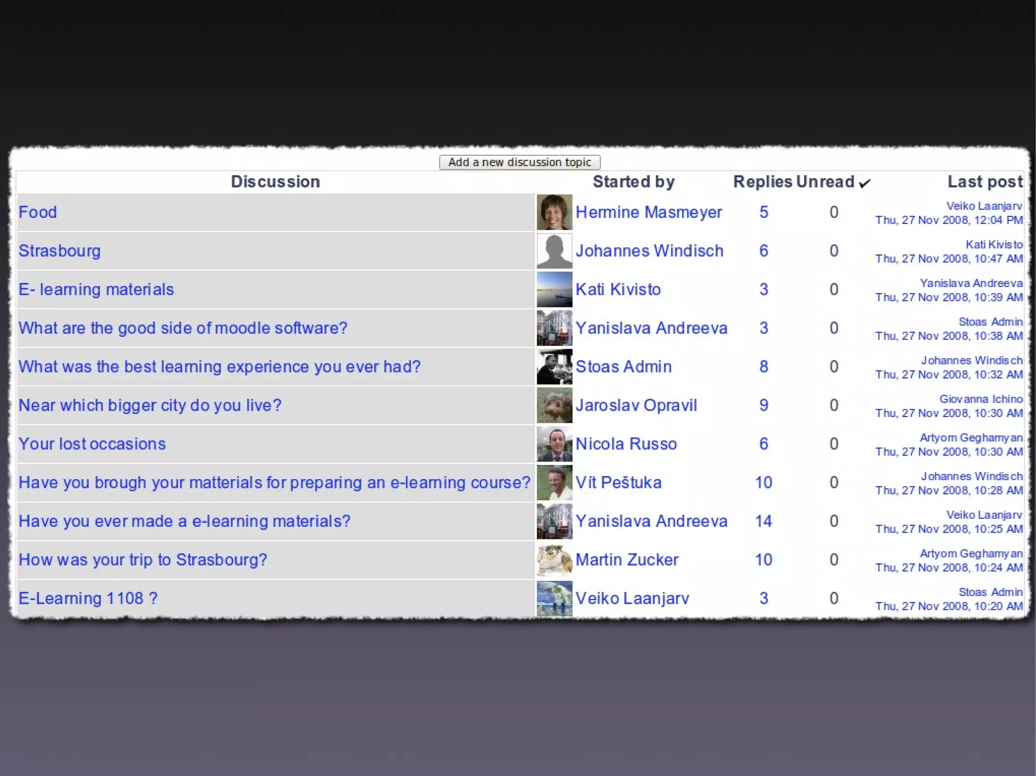 Moodle at the Institute of Social Studies