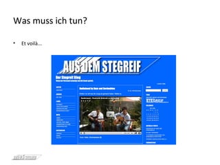 Was muss ich tun? Et voilà... 