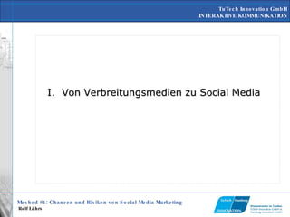 Von Verbreitungsmedien zu Social Media 