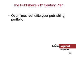 Over time: reshuffle your publishing portfolio The Publisher’s 21 st  Century Plan 