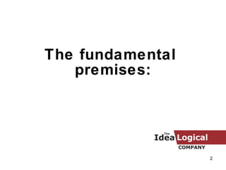 The fundamental  premises: 