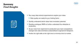 Data Science at Roche: From Exploration to Productionization - Frank Block
