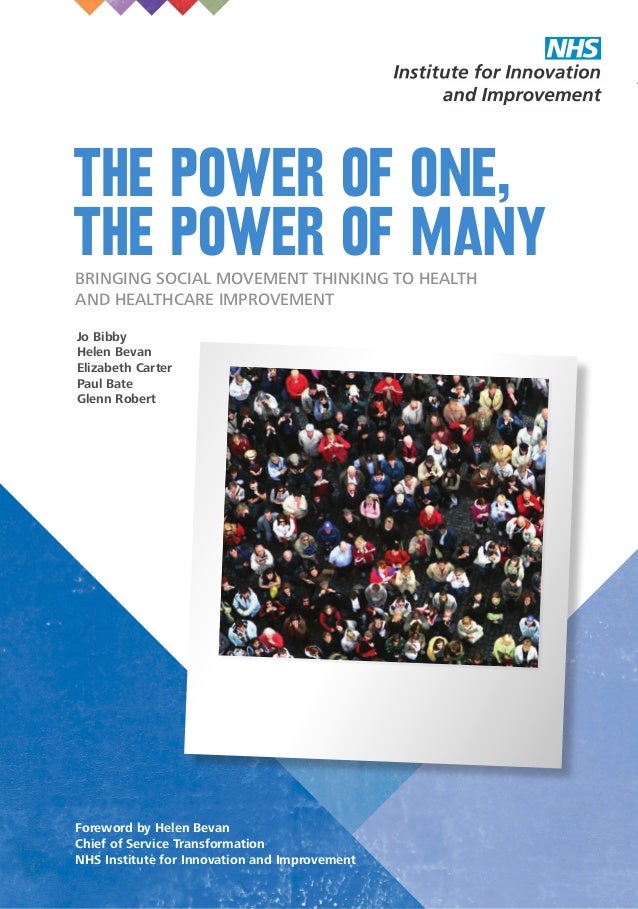 The power of one the power of many