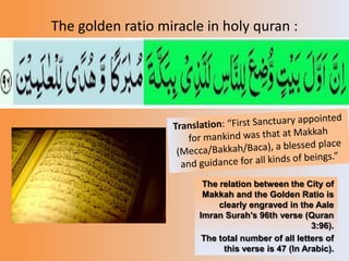 0906022 - Miracles of Kaaba and the Golden Ratio | PPT