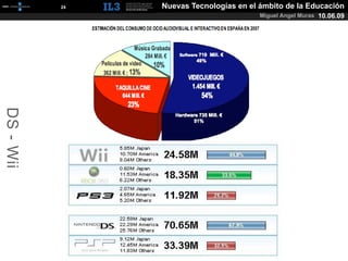 [   24   ]   Nuevas Tecnologías en el ámbito de la Educación
                                                 Miguel Angel Muras 10.06.09
DS - Wii
 