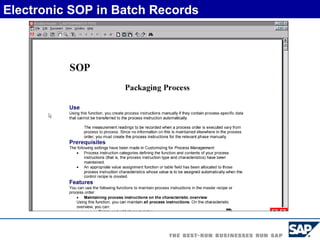Electronic SOP in Batch Records 