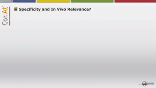 Specificity and In Vivo Relevance?
 