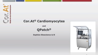 ®
Cor.At Cardiomyocytes
             and

         QPatch     ®

    Sophion Bioscience A/S
 