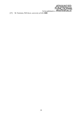 To be published in
18
[37] M. Ternisien, PhD thesis, university of Lille 2008
 