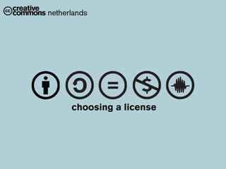 choosing a license
 