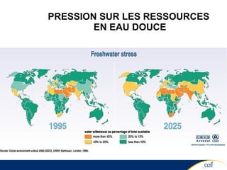 PRESSION SUR LES RESSOURCES  EN EAU DOUCE 
