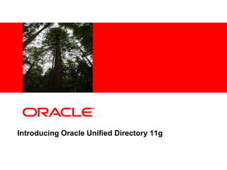 <Insert Picture Here>




Introducing Oracle Unified Directory 11g
 