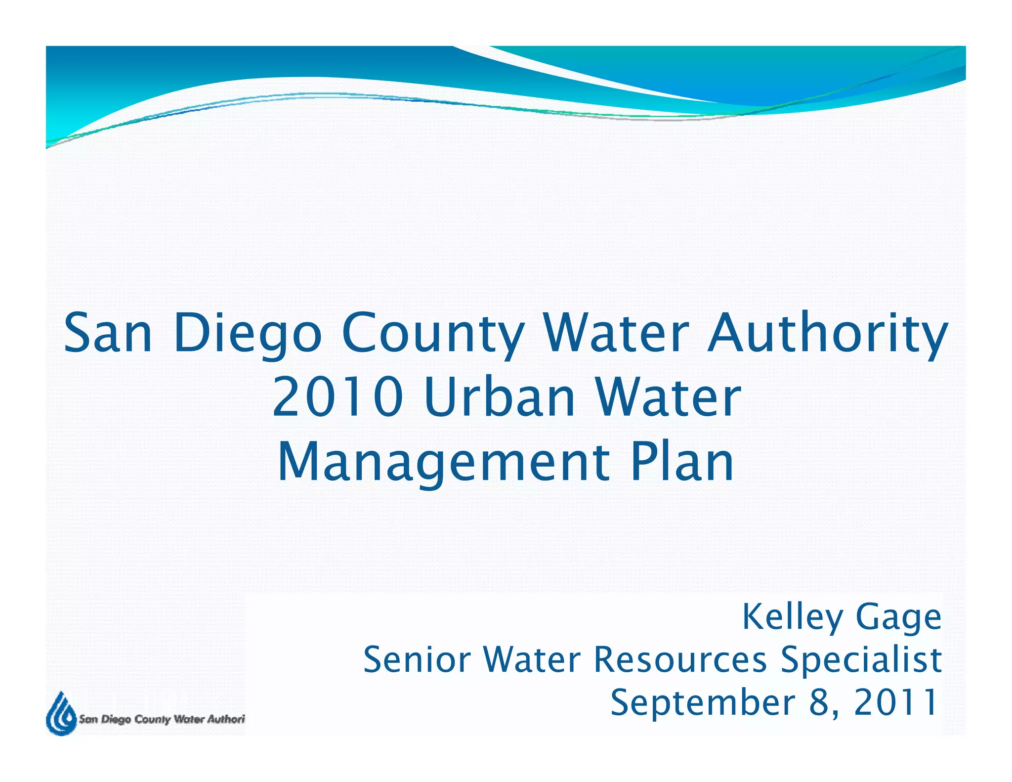 Water Education Foundation San Diego Tour, by Kelley Gage | PDF