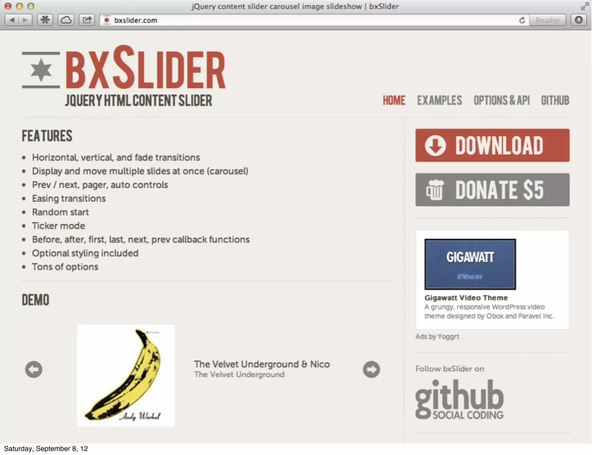 Saturday, September 8, 12
 