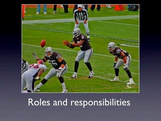 Roles and responsibilities
 