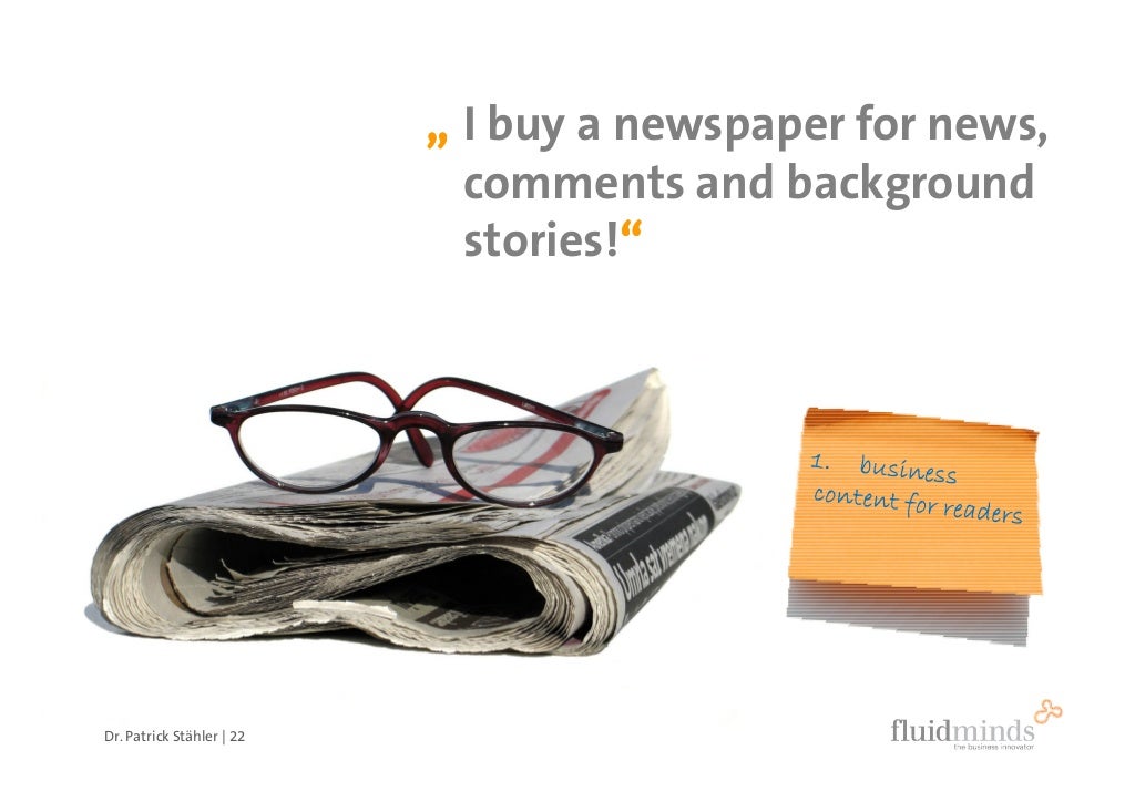 I buy a newspaper