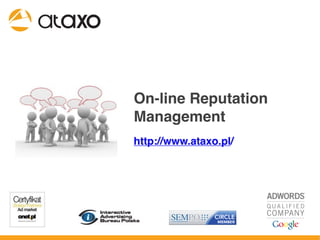 Online reputation management - Matěj Novák