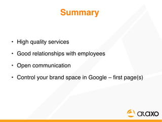 Online reputation management - Matěj Novák