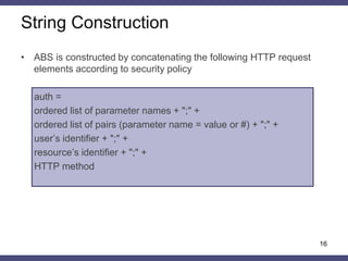 Base Validation Protocol 
•We want to validate user’s input using HMAC and authenticator string 
•Protocol parameters 
–A – alphabet of permitted input characters (e.g., 0,1,…,9) 
–U – union operation 
–w – user’s input 
–S(w) – set of word w characters 
–L(A) – string of ordered elements of set A 
–k – secret key 
•Protocol actions 
–Client ← Server: response, containing web form with input field and hidden field with mac = HMAC(k, L(A)) value 
–Client → Server: request with mac and w parameters 
–Server: if HMAC(k, L(A U S(w)) = mac then request is permitted 
16  