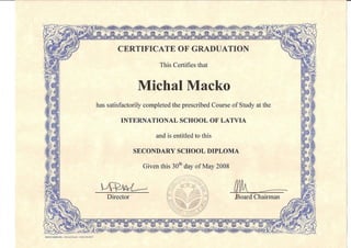 ISL Secondary School Diploma