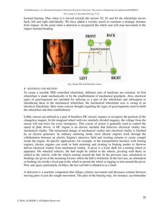 TONGUE DRIVE SYSTEM (TDS) OPERATED PATIENT FRIENDLY WHEEL CHAIR | PDF