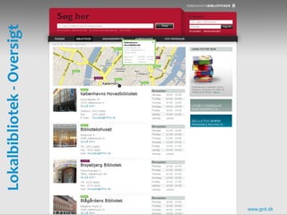 Lokalbibliotek - Oversigt




www.gnit.dk
 