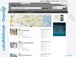 Lokalbibliotek - Oversigt




www.gnit.dk
 
