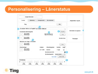 Personalisering – Lånerstatus




                                www.gnit.dk
 