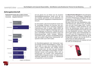 Nachhaltigkeit und Corporate Responsibility - Identifikation zukunftsrelevanter Themen für das Marketing                        12


Zahlungsbereitschaft
 Bereitschaft des Kunden mehr zu zahlen in Prozent          Auf die gleiche Art und Weise wie die einzelnen         Ein Best Practice Beispiel für eine gelungene
 Unternehmen: geschätzte Bereitschaft der Konsumenten                                                               Verknüpfung von nachhaltigem Engagement
                                                            Nachhaltigkeitsmaßnahmen wurde auch die von
 Konsumenten: angegebene Bereitschaft
                                                            den Experten geschätzte und die tatsächlich von         und einem Preispremium ist Motorola mit dem
                                                            KonsumentInnen angegebene Preisbereitschaft un-         Engagement in die PRODUCT RED Linie des
                                                            tersucht.                                               irischen Sängers Bono erzielen.
                                                                                                                    Mit jedem Kauf des roten Mobiltelefons unter-
                                                            Es wird deutlich, dass KonsumentInnen bereit sind,      stützt Motorola den „Global Fund“, ein Projekt,
                                                            für nachhaltige Produkte und Services oder kon-         dass sich dem Kampf gegen AIDS, Tuberku-
                                                            ventionelle Produkte eines nachhaltig engagierten       lose und Malaria in Afrika gewidmet hat, mit
                                                            Unternehmens mehr zu zahlen. Dabei variiert die         $8,50. Die Netzbetreiber steuern weitere 5%
                                                            Höhe des maximal möglichen Aufschlags stark nach        aus den Telefonentgelten jener Kunden bei, die
                                                            je Produktgruppe und Branche. Produkte die durch        das rote Mobiltelefon benutzen. Dieser Mehr-
                                                            einen nachhaltigen Hintergrund weitere nutzen wie       wert ist dem Nutzer einen Preisaufschlag von
                                                            Kosteneinsparungen (bspw. Energie), Wellness,           bis zu 20% wert. Der Verkaufspreis für das ab-
                                                            Gesundheit (bspw. geringere Schadstoffbelastung)        gebildete Mobiltelefon (RED) Motorola SLVR
                                                            oder das positive Image eines Gutmenschen ver-          beträgt $289, während das normale SLVR zu
                                                            sprechen dürfen auch mehr kosten.                       einem Preis von $249 verkauft wird.
                                                                                                                    Das Angebot beschränkt sich bislang noch auf
                                                                                                                    die USA und Großbritannien.
                                                            Im Dienstleistungsbereich sind Verbraucher deut-
                                                            lich weniger bereit für Nachhaltigkeit zu zahlen. Der
                                                            Grund dafür ist, dass durch nachhaltige Produkte
                                                            allein in diesen Bereichen kein weiterer Nutzen
                                                            erzielt werden kann, der über das gute Gewissen
                                                            hinaus geht. Nachhaltige Finanzanlagen und DSL-
                                                            Flatrates machen nicht gesünder, führen nicht zu
                                                            Einsparungen und können nicht außenwirksam,
                                                            imagefördernd eingesetzt werden. Hier gilt es einen
                                                            relevanten Mehrwert für Kunden zu identiﬁzieren
                                                            und glaubhaft zu kommunizieren.
                                                                                                                    Mit freundlicher Genehmigung der Motorola Germany Gmbh
                                Angaben sind Mittelwerte
 