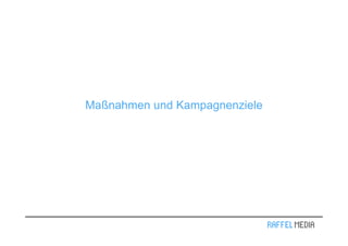 Maßnahmen und Kampagnenziele
 