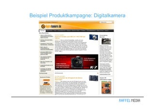 Beispiel Produktkampagne: Digitalkamera
 