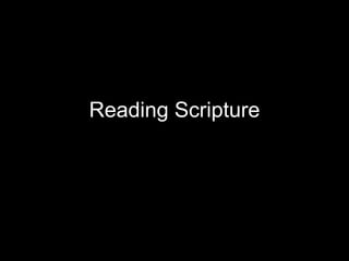 Reading Scripture