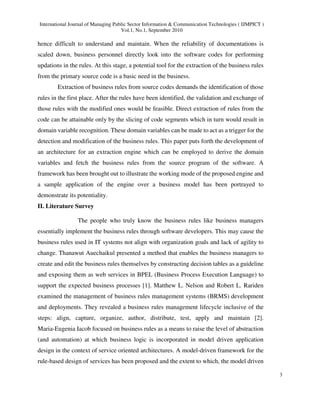 Business Rule Management Framework for Efficient N-Tier E-Business ...